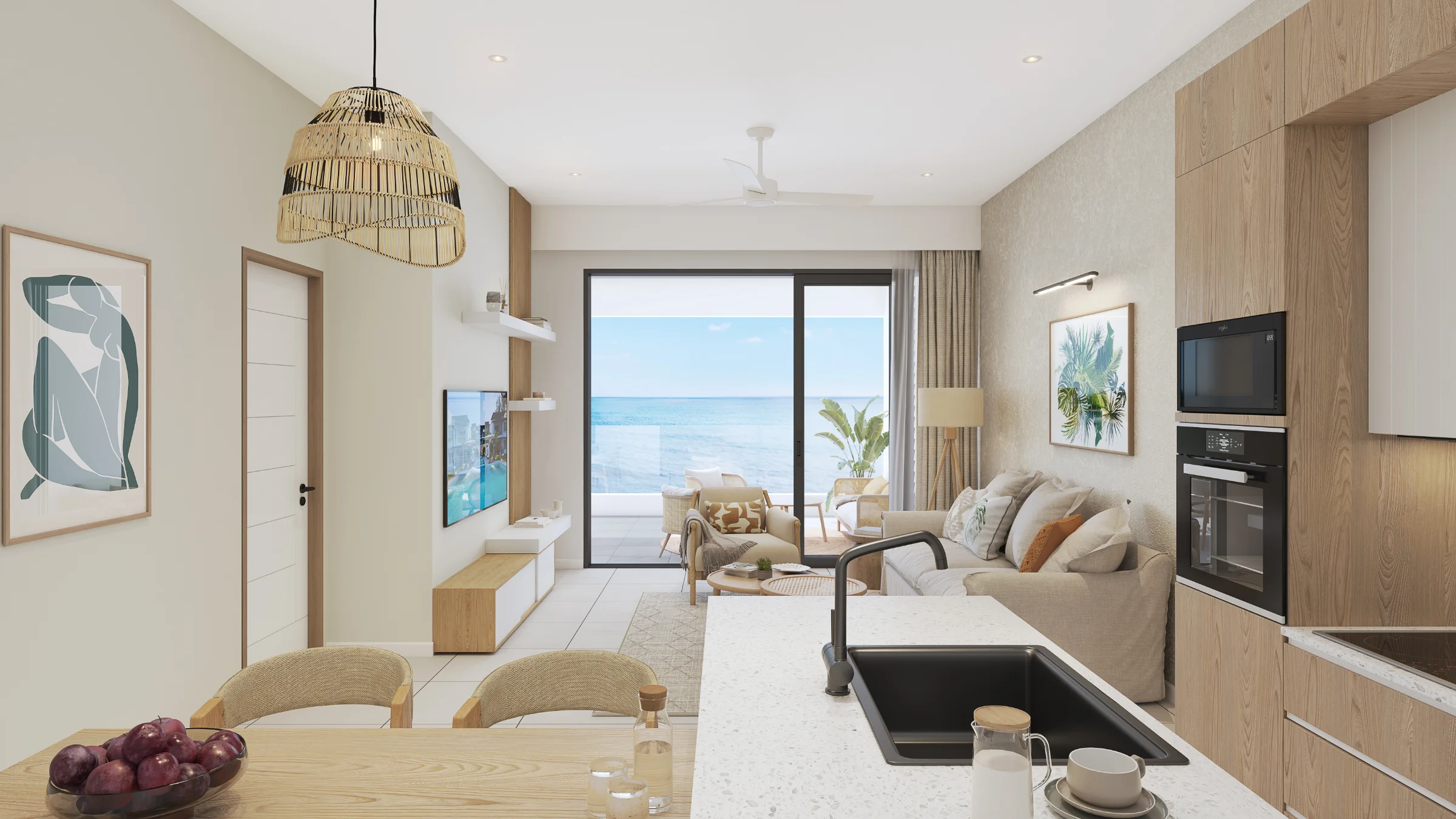 Canonniers Beach — view 1